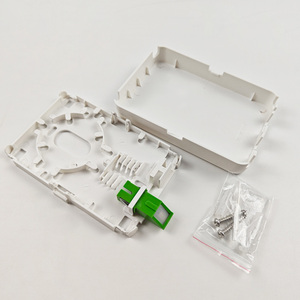 Neues Design BF01F Fiber Outlet Box ABS PC Hochwertige Frontplatte Box 1 Port mit Shutter Dust Cover Einfach zu installierende Desktop Box - Product Image 6