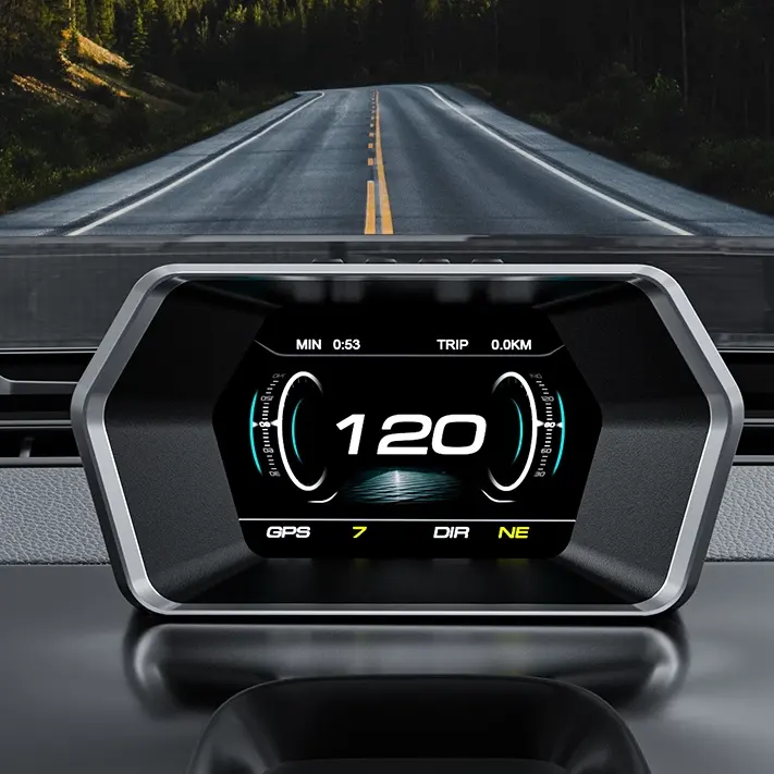 Nuovo veicolo hud head up display P17 hud display gps per auto auto usate