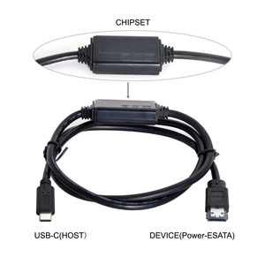 Esata usb kablosu USB-C tip-c eSATA DC5V adaptörü USB3.0 üzerinden güç HDD/SSD/ODD eSATA dönüştürücü - Product Image 2
