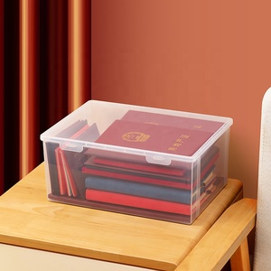 塑料透明可堆叠储物盒，用于证书文件塑料箱存储 - Product Image 5