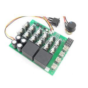 DC 10-55V 12V 24V 36V 48V 55V 100A regolatore di velocità del motore PWM HHO RC interruttore di controllo di retromarcia con schermo a LED - Product Image 2