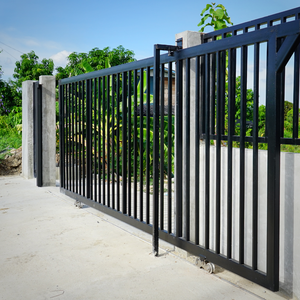 High <strong>Class</strong> h 2 m * w 10 m 3d Curved Wire <strong>Mesh</strong> Manual Drive Cantilever-slide <strong>Fence</strong> Gate System <strong>Fence</strong> Gates - Product Image 4