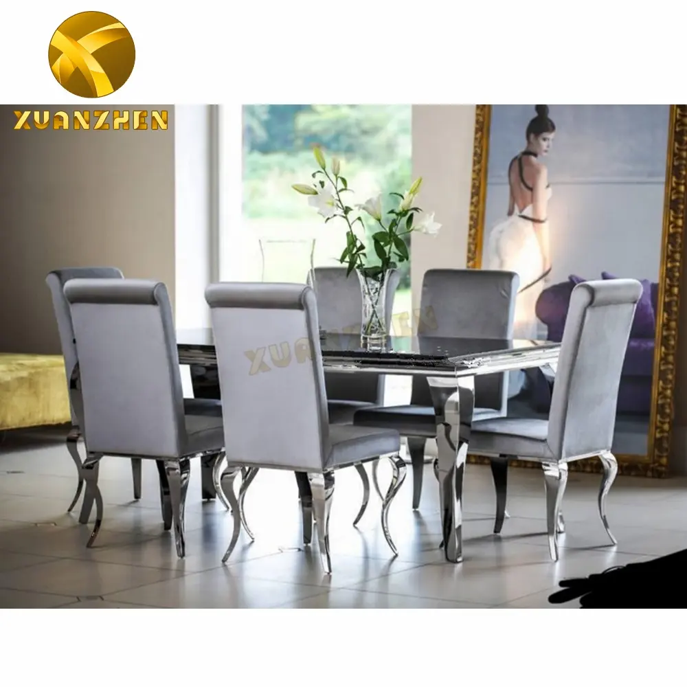 Muebles para el hogar de la Fábrica de foshan metal sillas de comedor moderno de sillas de comedor en venta