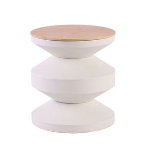 Sắt hiện đại & gỗ 3-Tier đa chức năng điêu khắc giao diện điều khiển bên Bảng gỗ Top kim loại cuối bảng sinh thái thân thiện phòng khách - Product Image 2