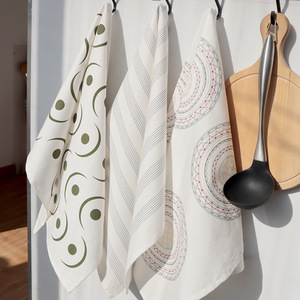 Toptancı polyester pamuk özel baskı havlu mutfak pişirme temizleme kurulama bezi - Product Image 1