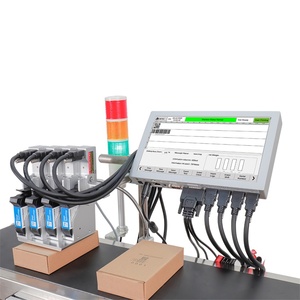 T400E-Y4 Online Inkjet Thermal Printer High-Speed 0.5in-Silvery Date Coding Machine with 4 Printheads New Condition - Product Image 1