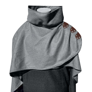 2Medieval Men Costumes Accessories Viking Warrior Aristocrat <strong>Assassins</strong> Knight Shawl Cape Renaissance Cosplay Armor - Product Image 2