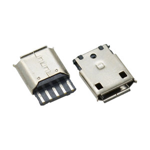 USB微型5针插座b型5芯USB 2.0充电端口母连接器 - Product Image 1