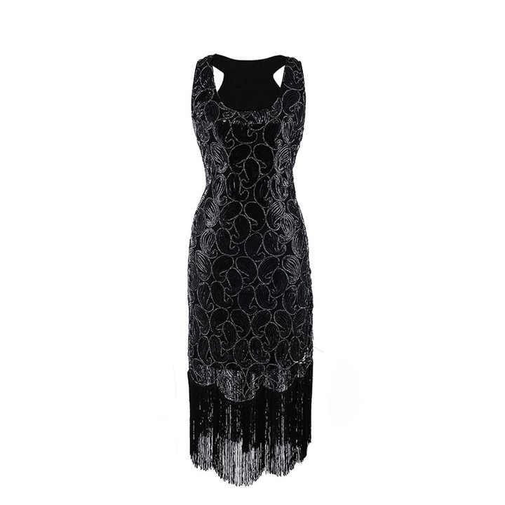1920s Flapper Dress Gatsby Charleston Party Club Sequin Dress