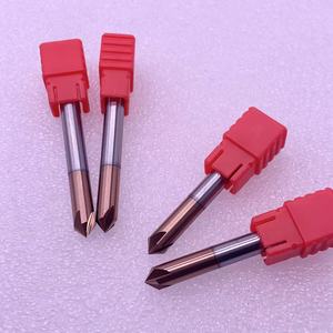 4F Tungsten Steel Solid Carbide Chamfering Endmill <strong>Chamfer</strong> Milling Cutter 90 Degree <strong>Chamfer</strong> <strong>End</strong> <strong>Mill</strong> for Steel HRC55