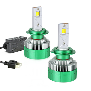 K14 çift renk beyaz sarı Strobe H4 LED far Smartphone kontrol flaş modları Canbus H8 H9 ön far sis lambası - Product Image 1