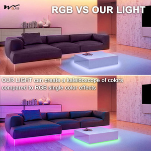 <strong>LED</strong> Strip Light 5V USB 4Pcs X 1.64ft/0.5m Magic Neon <strong>Tape</strong> Light with Smart App Bluetooth Control Music Sync Color Changing Strip - Product Image 4