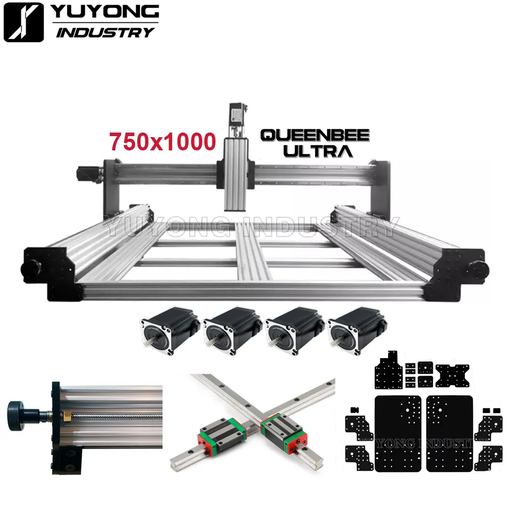 7510 QUEENBEE 울트라 CNC 기계 키트 선형 레일 업그레이드 된 정밀 CNC 라우터 조각 기계 QueenBee Pro CNC