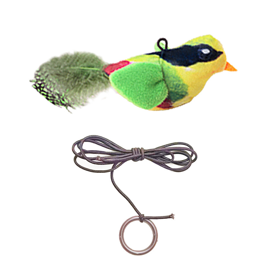 Bracelet oiseau jaune-vert