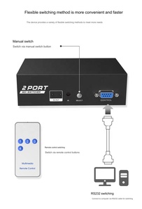 Conmutador de vídeo HD Sd 3G-SDI 1440p 2 entradas 1 salida con control Rs232 para monitor