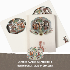敦煌人物美学笔记垫创意精装办公工具，带壁画人物造型，供同事使用 - Product Image 3