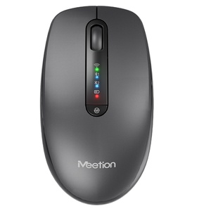 Meetion BTM100R mouse sem fio recarregável 2.4G + Blutoth BT5.1 Dual Mode silencioso para notebook Computador portátil mouse portátil