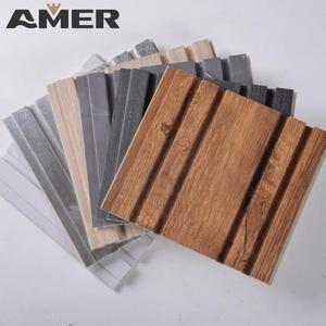 Amer prezzo di fabbrica costruzione facciata rivestimento profilo Wpc parete esterna pannello rivestimento parete parete decorazione rivestimento composito - Product Image 5