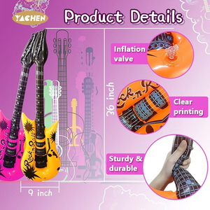 YACHEN 36 بوصة نفخ القيثارات الكهربائية ألوان متنوعة نفخ روك للأطفال 80s 90s الموسيقية تحت عنوان صالح الحزب - Product Image 2