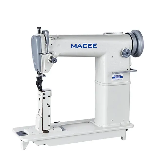 Máquina de coser MC 820, poste de aguja doble, para cama, Lockstith