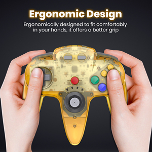 Wireless <strong>N64</strong> Switch Online <strong>Controller</strong> GamePad +2.4G USB Receiver for Nintendo Switch PC MAC <strong>Raspberry</strong> <strong>Pi</strong> w/Built in Rumble Pak