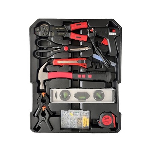 TGS热卖399件手动工具套装成套工具箱手推车铝储物箱工具包带轮子的手提箱 - Product Image 4