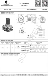 6mm Drehgeber Druckknopf schalter Drehgeber inkrementell Sound well Miniatur-Drehgeber Schweiz - Product Image 4