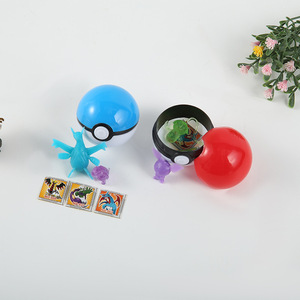 5cm PVC Pokemoned Ball with Pikachu Psyduck Eevee Figures Good Quality Japanese Cartoon Anime Toy for Kids <strong>Inside</strong> Gift - Product Image 3