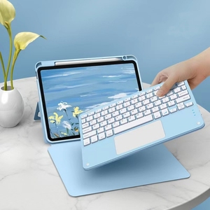 Yapears-teclado con rotación magnética BT, Funda de cuero desmontable, soporte con Portalápices para Ipad Pro 10,9 2022 - Product Image 1