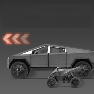 TSL 1:32 Alloy Car <strong>Model</strong> Simulation Sound Light Pull Back Camping Decorate Cybertruck Toy Trucks Kids Gifts Diecast Vehicle Boy - Product Image 4