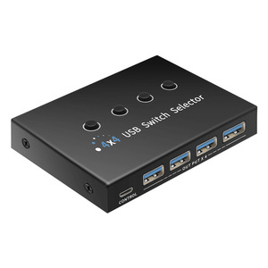 <strong>4</strong> Port PCs Sharing <strong>4</strong> Devices <strong>4</strong> in <strong>4</strong> Out USB 3.0 <strong>KVM</strong> <strong>Switch</strong> Selector