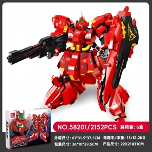 MSN-04 Sazabi DIY, Военная коллекция фигур, фигурки для взрослых, Детская модель, конструктор из кирпича, набор строительных блоков, роботы из АБС - Product Image 4
