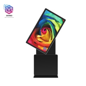 43 дюймов напольные вращающийся сенсорный экран Digital Signage киоск поддержка 360 градусов вращающийся проигрыватель рекламы - Product Image 1