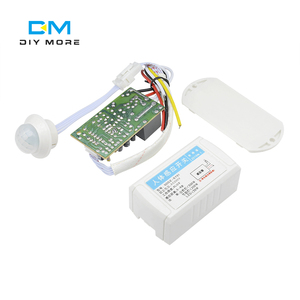 Interruptor infrarrojo de 110v y 220v para iluminación del hogar, Sensor de movimiento y tiempo de retardo, sensible al LED, para lámpara nocturna - Product Image 1