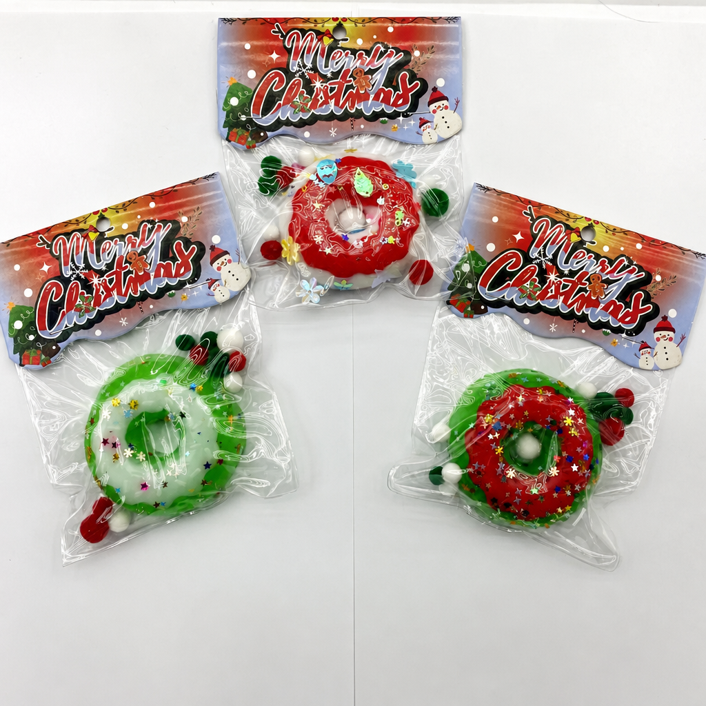 Juguete navideño Donut Squishy (color aleatorio)