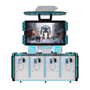 楽しい公園インタラクティブ4人のプレーヤーが子供と大人のためのアーケードシミュレーターゲーム機を撮影コミュニティセンターのためのアーケードゲーム - Product Image 2