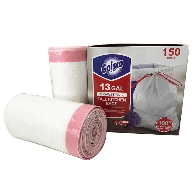 Manufacturing Drawstring Garbage Bag Heavy Duty Trash Bags