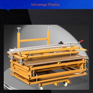 Endüstriyel katlanabilir arabası tipi taşınabilir mobilya yapma ağaç İşleme sürgülü dairesel masa testere ağaç İşleme makinesi - Product Image 5