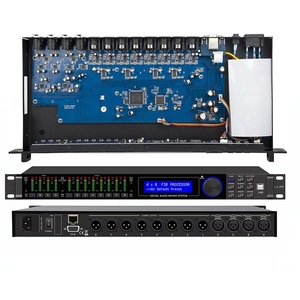 LA408 Profesional DSP 24 bits 3 entradas 6 salidas 4 en 8 salidas Sistema de procesador FIR de audio EE. UU. AD1955 chip 2 por 4 procesador FIR - Product Image 1