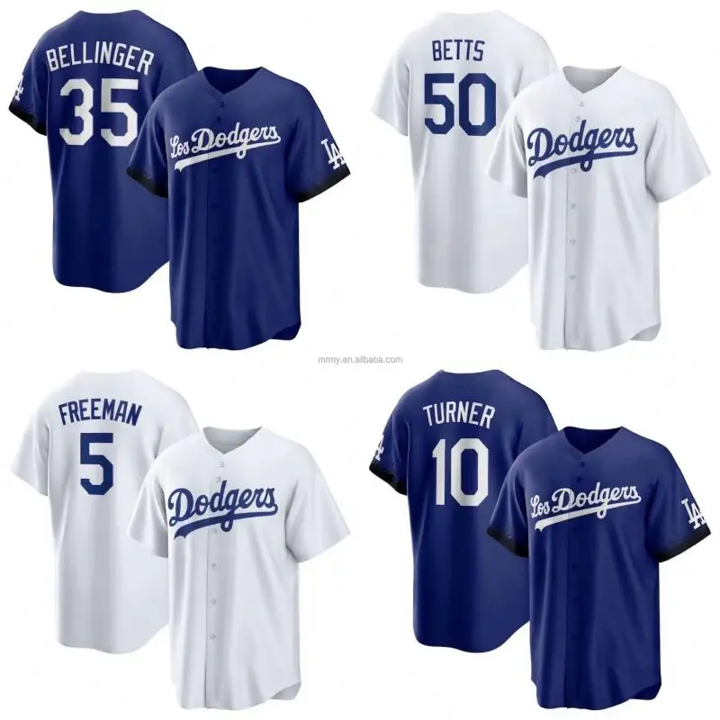 2023 New Style Großhandel Hochwertige Los Angeles genähte Baseball-Trikots Custom 50 Betts 35 Bellinger Jersey