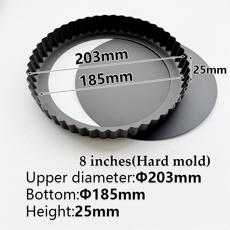 moule dur noir de 8 pouces