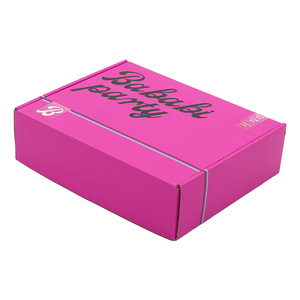 Küçük iş için özel Logo pembe nakliye kutuları ambalaj hediye kutuları için küçük oluklu mailler karton kutular - Product Image 2