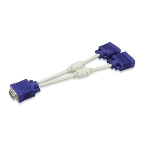 VGA 3 + 6 1 Dividido a 2 Pantalla LED de computadora Datos de video multifuncionales 1 Macho a 2 Hembra Cable de pantalla dividida VGA - Product Image 4