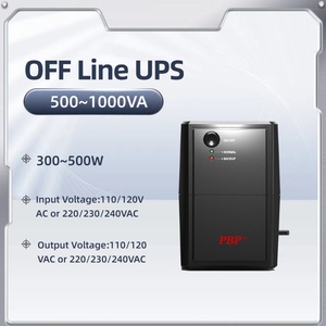 PBP 1000VA 500瓦离网正弦波计算机不间断电源系统600VA 360瓦迷你线路交互式备用铅酸电池 - Product Image 1
