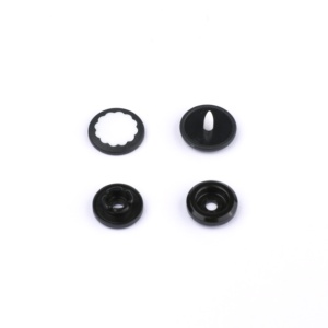 Nuevo botón a presión de dos partes Diseño en blanco y negro Montaje fácil Sujetador de plástico duradero para prendas y accesorios de moda - Product Image 1