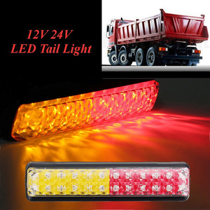 IP682Xトレーラー<span class=keywords><strong>LED</strong></span>ステアリングブレーキ耐久性のある24ledライトカーテールライトデュアルカラーIP68Uteキャラバンボートインジケータートラック用