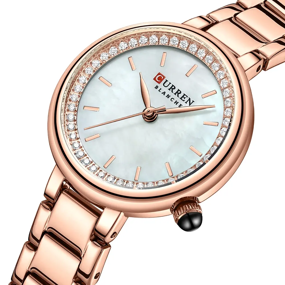 Orologio alla moda CURREN per donna movimento al quarzo importato di alta qualità 3ATM orologi impermeabili Trend sport orologio da donna modello 9089