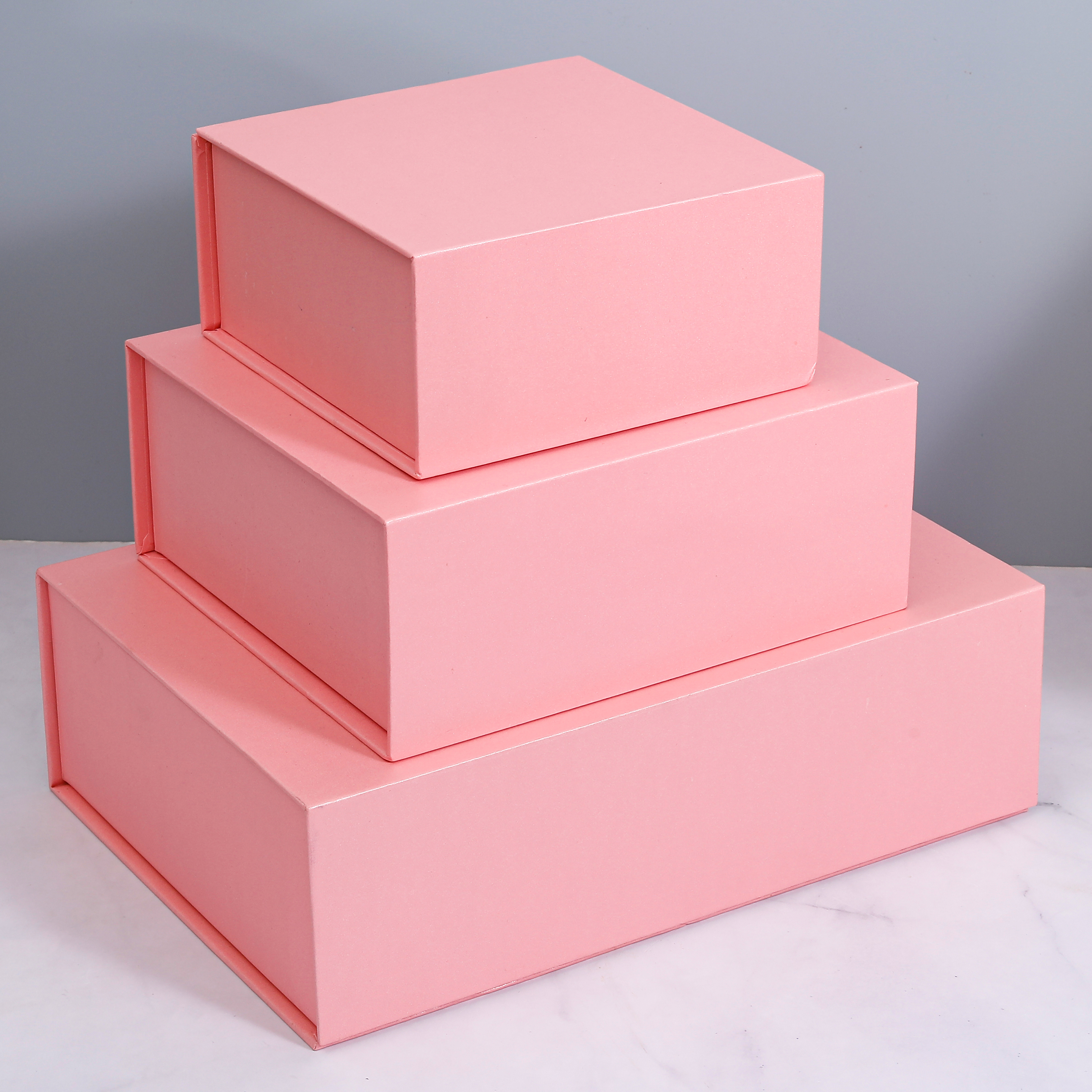 Boîte à clapet rose