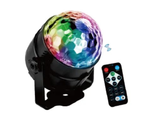 Party Disco Light Magic Dj Ball Mini Club barato LED alrededor de 30-60 Luz Auto/Sonido/Control remoto Luces de proyección RGB