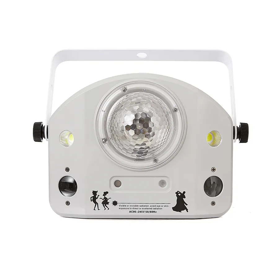 Mini LED 4 in 1 luce stroboscopica con motivo ad acqua e luce ad effetto luce laser per feste in famiglia